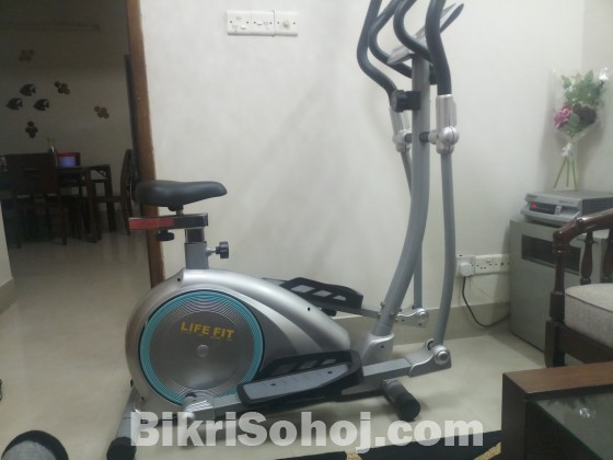 Cross trainer and cycling